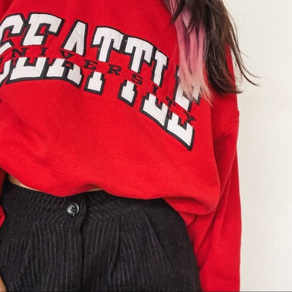 Vintage Seattle University Crewneck Sweatshirt - Picture 3 of 3